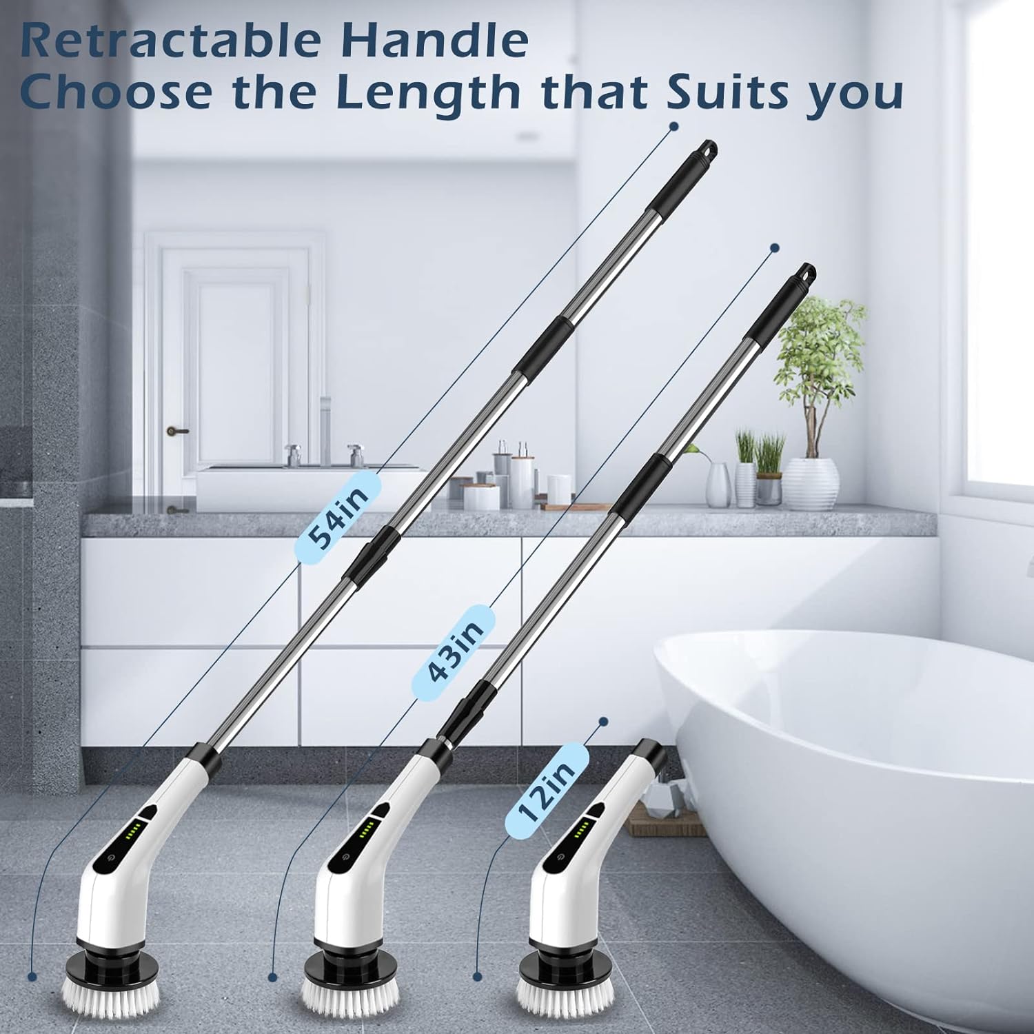 Electric Spin Scrubber – Cordless Cleaning Brush