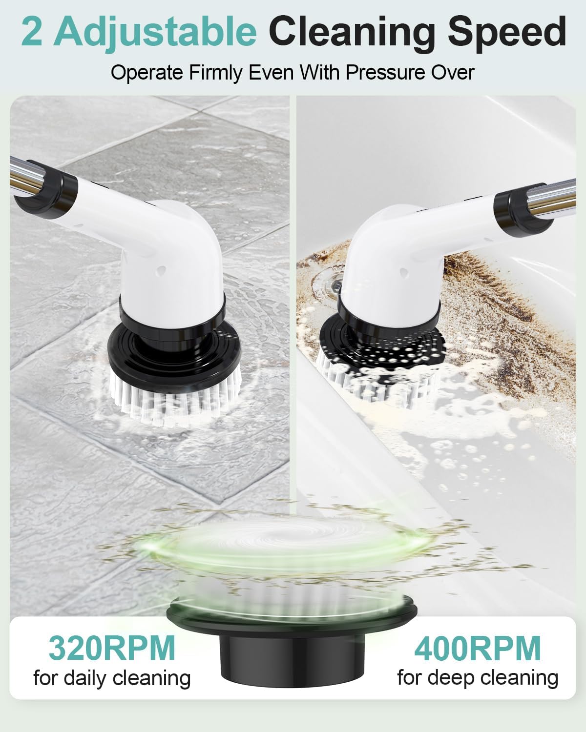 Electric Spin Scrubber – Cordless Cleaning Brush