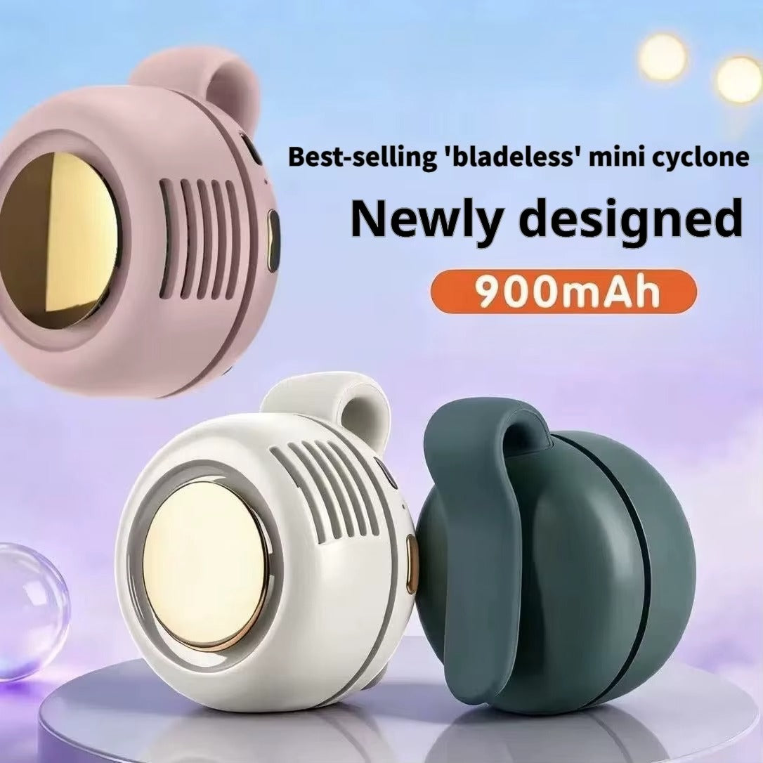 ❄️ Portable Mini Bladeless Fan – Powerful Cooling with Silent Airflow!